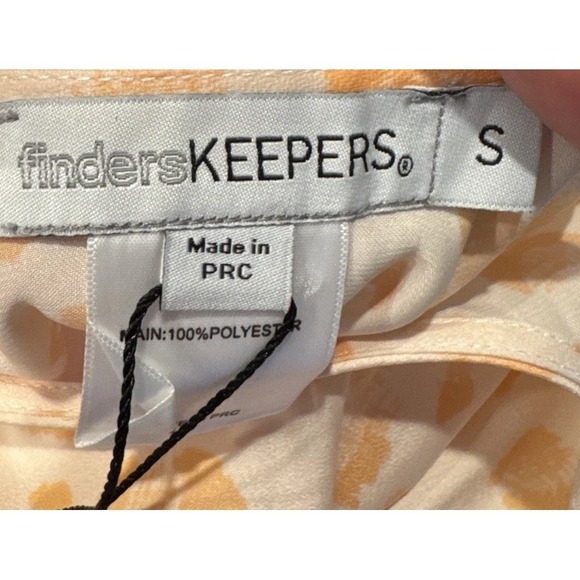 Finders Keepers Open Tie Side Leopard Print Crop Top Size Small Boho Festival - Picture 7 of 9